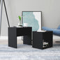 Gloss white plywood coffee table set 48x30x45cm