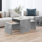 Mesa de centro madera contrachapada blanco brillo 100x48x40 cm