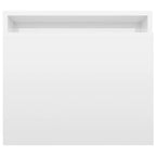 Mesa de centro madera contrachapada blanco brillo 100x48x40 cm