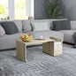 Mesa de centro contraplacado branco 90x45x35 cm