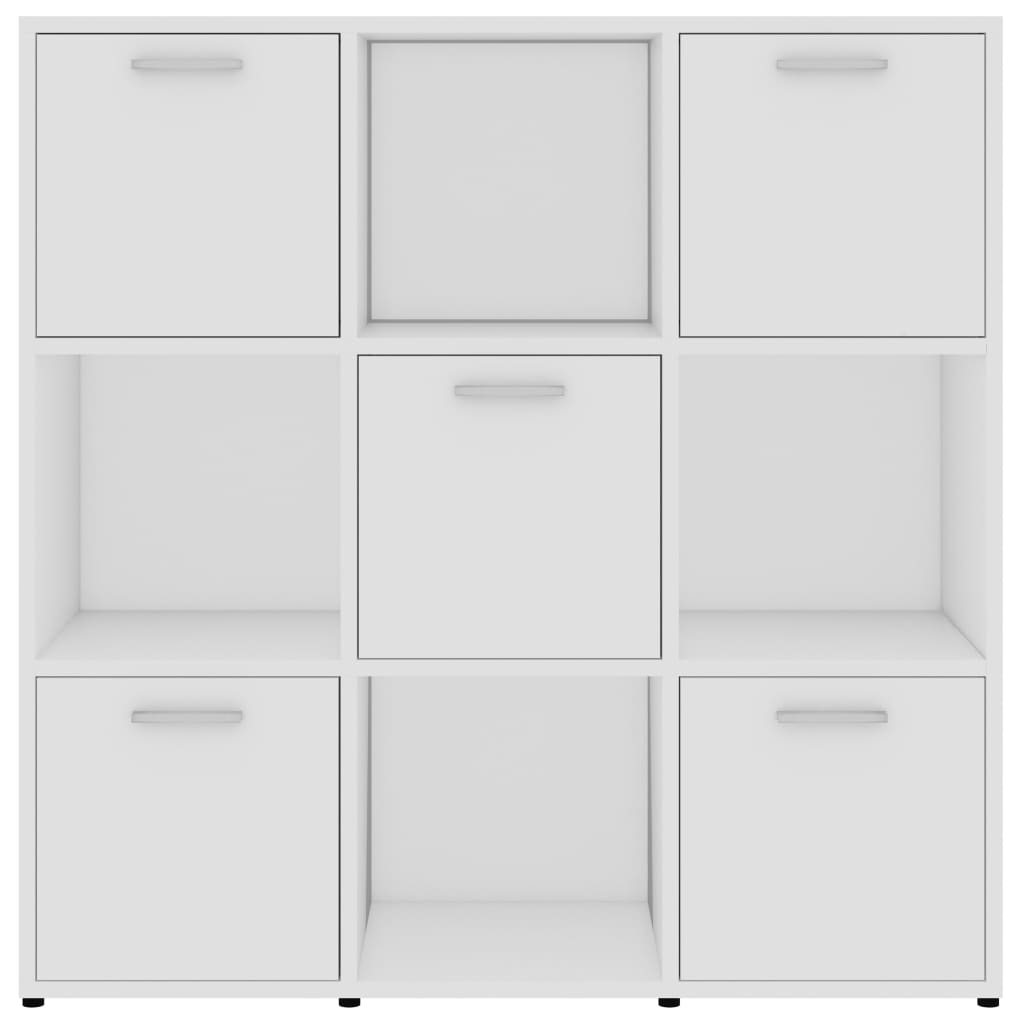 Estantería librería madera contrachapada blanco 90x30x90 cm