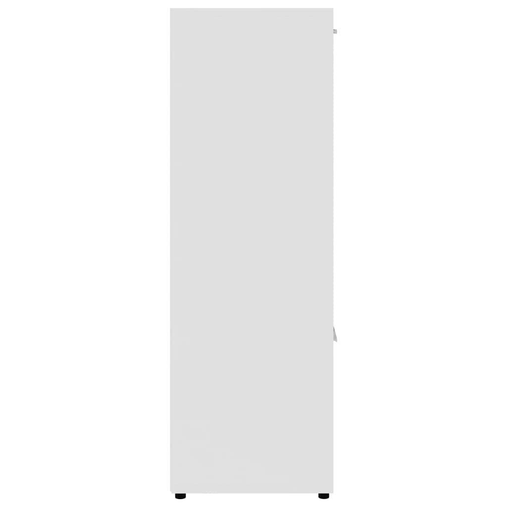 Estantería librería madera contrachapada blanco 90x30x90 cm