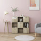 Estantería librería madera contrachapada blanco 90x30x90 cm