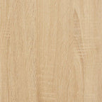 Estantería de pared contrachapada color roble 90x16x78 cm
