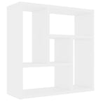 Estantería de pared madera contrachapada blanco 45,1x16x45,1 cm