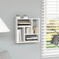 Estantería de pared madera contrachapada blanco 45,1x16x45,1 cm