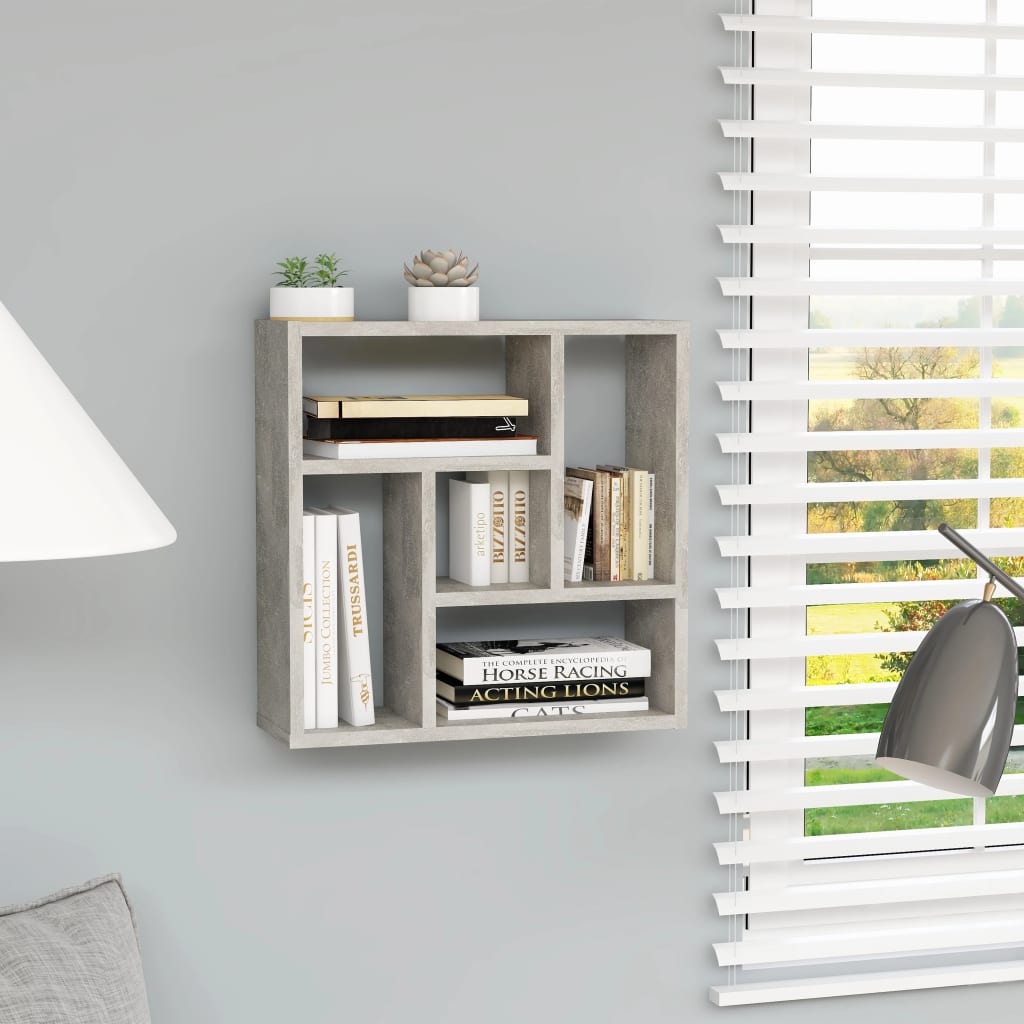 Oak plywood wall shelf 45.1x16x45.1 cm