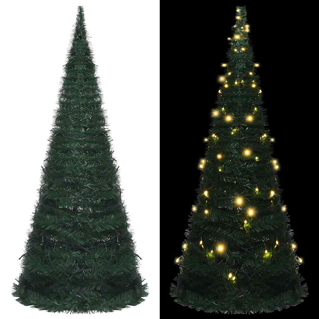 Árbol de Navidad artificial emergente PET dorado 120 cm