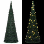 Árbol de Navidad artificial emergente PET dorado 120 cm