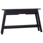 Solid Black Mahogany Console Table 120x30x75 cm