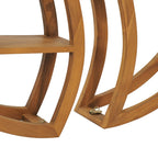 Estantería de Yin Yang madera maciza de teca 100x20x100 cm