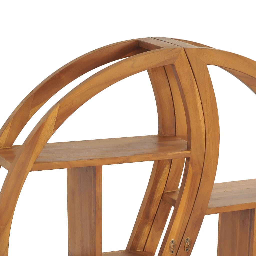 Estantería de Yin Yang madera maciza de teca 100x20x100 cm