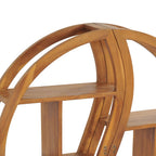 Estantería de Yin Yang madera maciza de teca 100x20x100 cm
