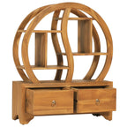 Armario con estante Yin Yang madera maciza de teca 68x26x83 cm