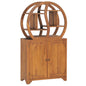 Armario con estante Yin Yang madera maciza de teca 68x26x83 cm