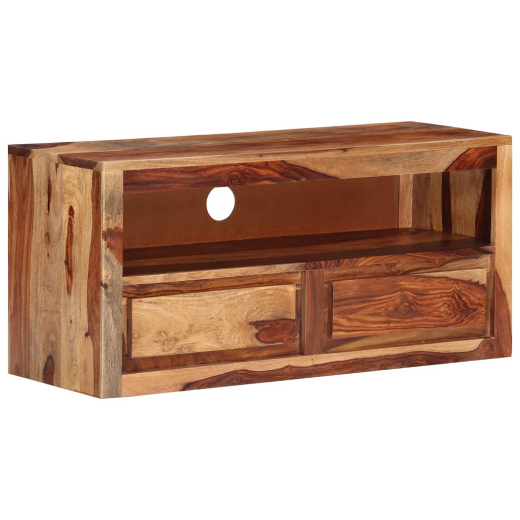 Mueble para TV de madera maciza 88x30x40 cm