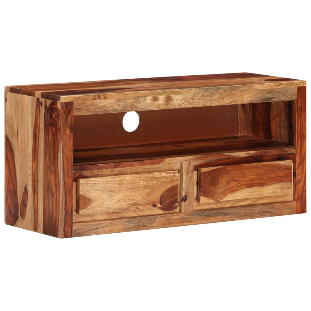 Mueble para TV de madera maciza 88x30x40 cm