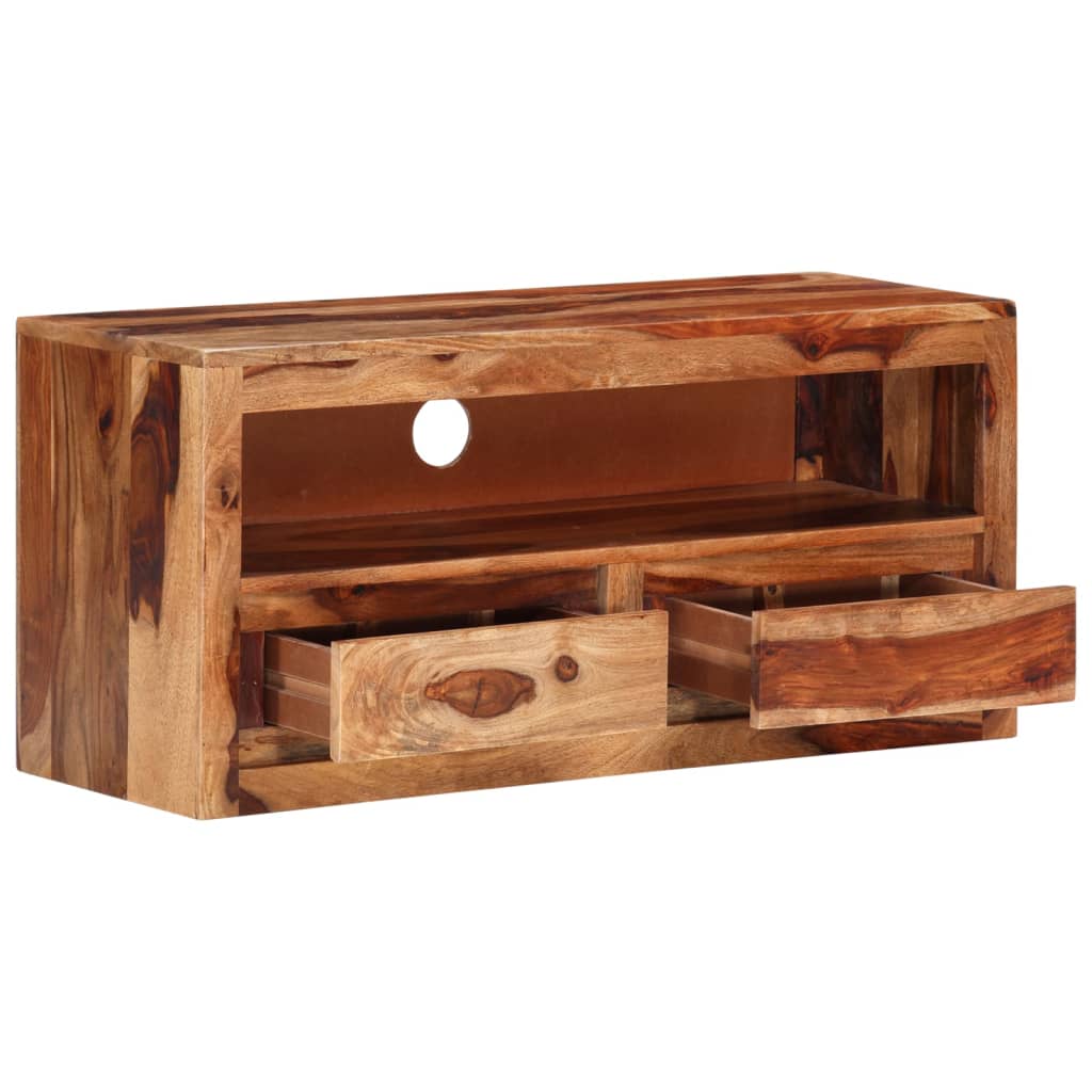 Mueble para TV de madera maciza 88x30x40 cm