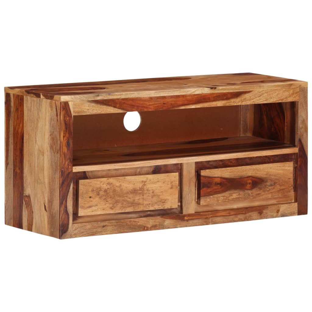 Mueble para TV de madera maciza 88x30x40 cm