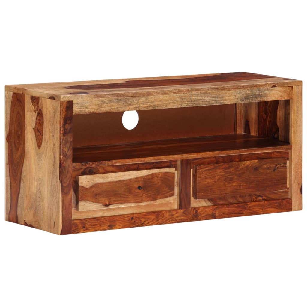 Mueble para TV de madera maciza 88x30x40 cm