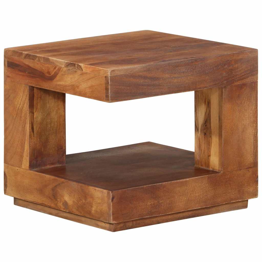 Mesa de centro de madera maciza de acacia 45x45x40 cm