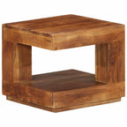 Mesa de centro de madera maciza de acacia 45x45x40 cm