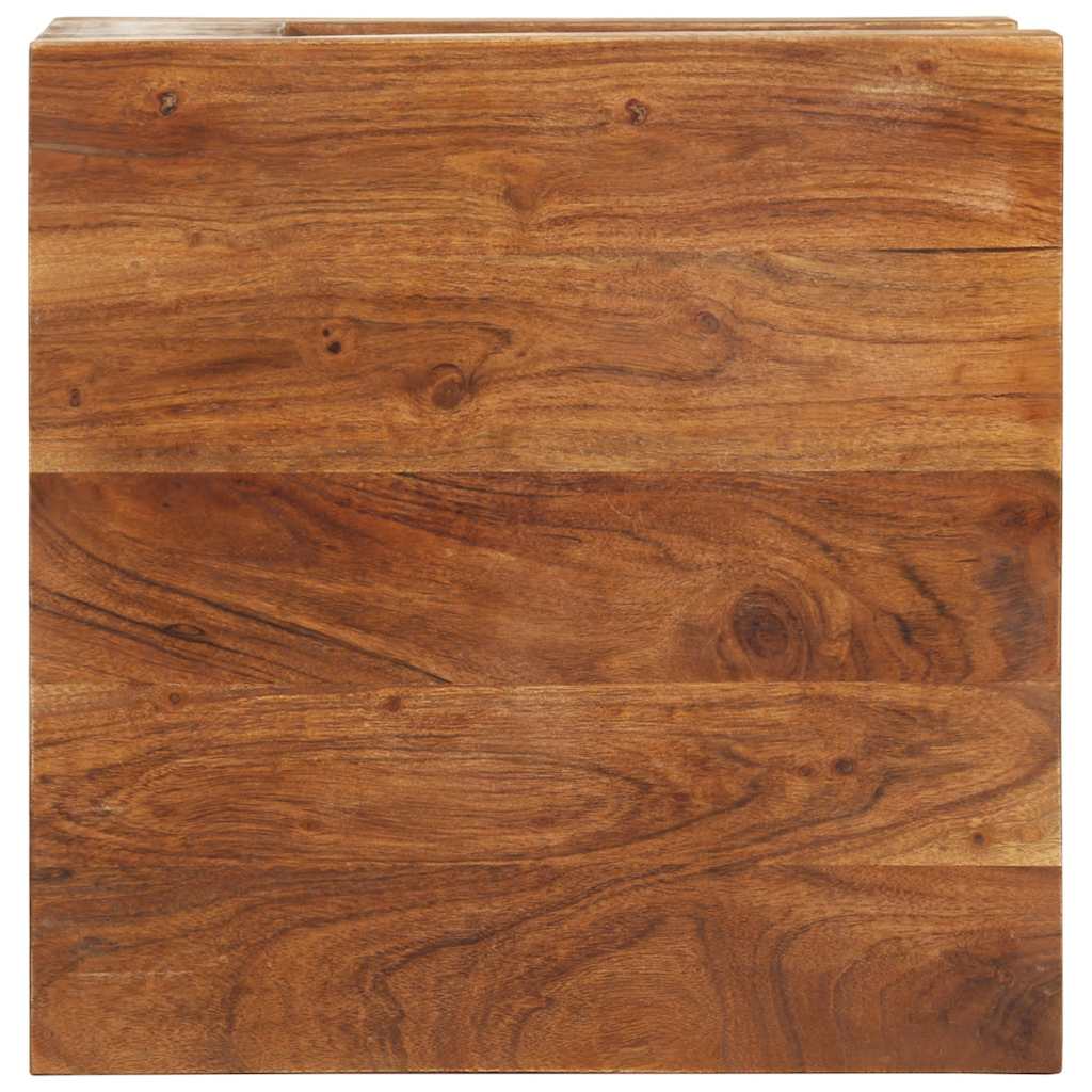 Mesa de centro de madera maciza de acacia 45x45x40 cm