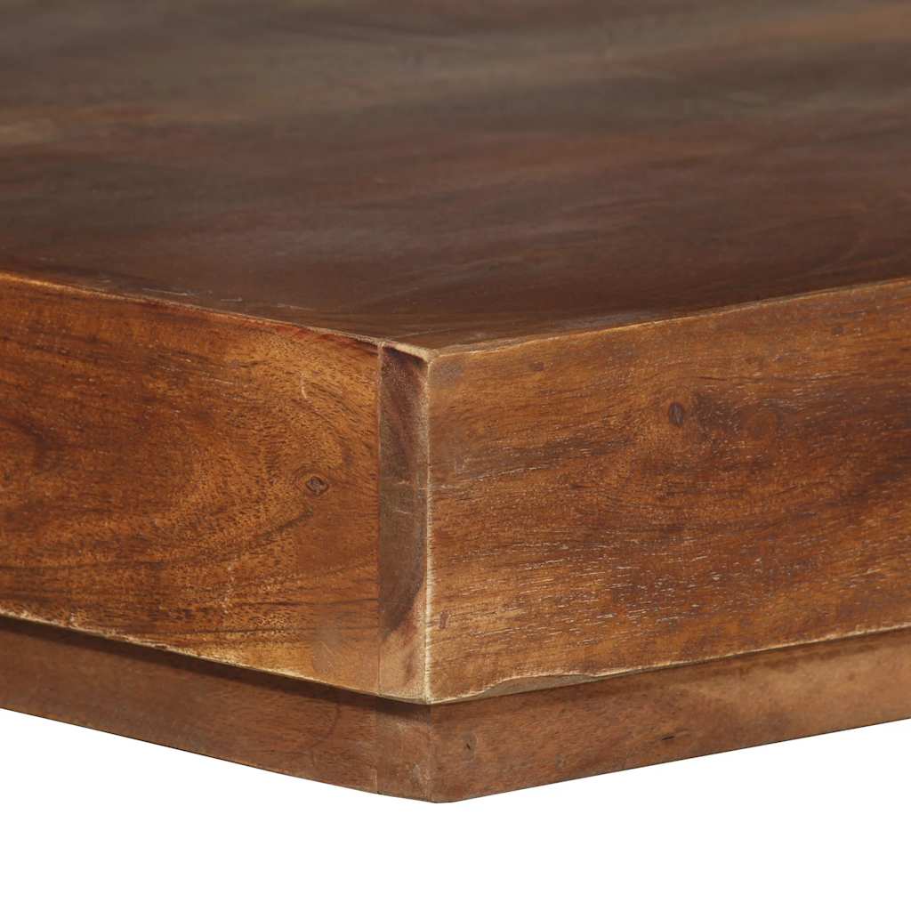 Mesa de centro de madera maciza de acacia 45x45x40 cm