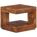 Mesa de centro de madera maciza de acacia 45x45x40 cm