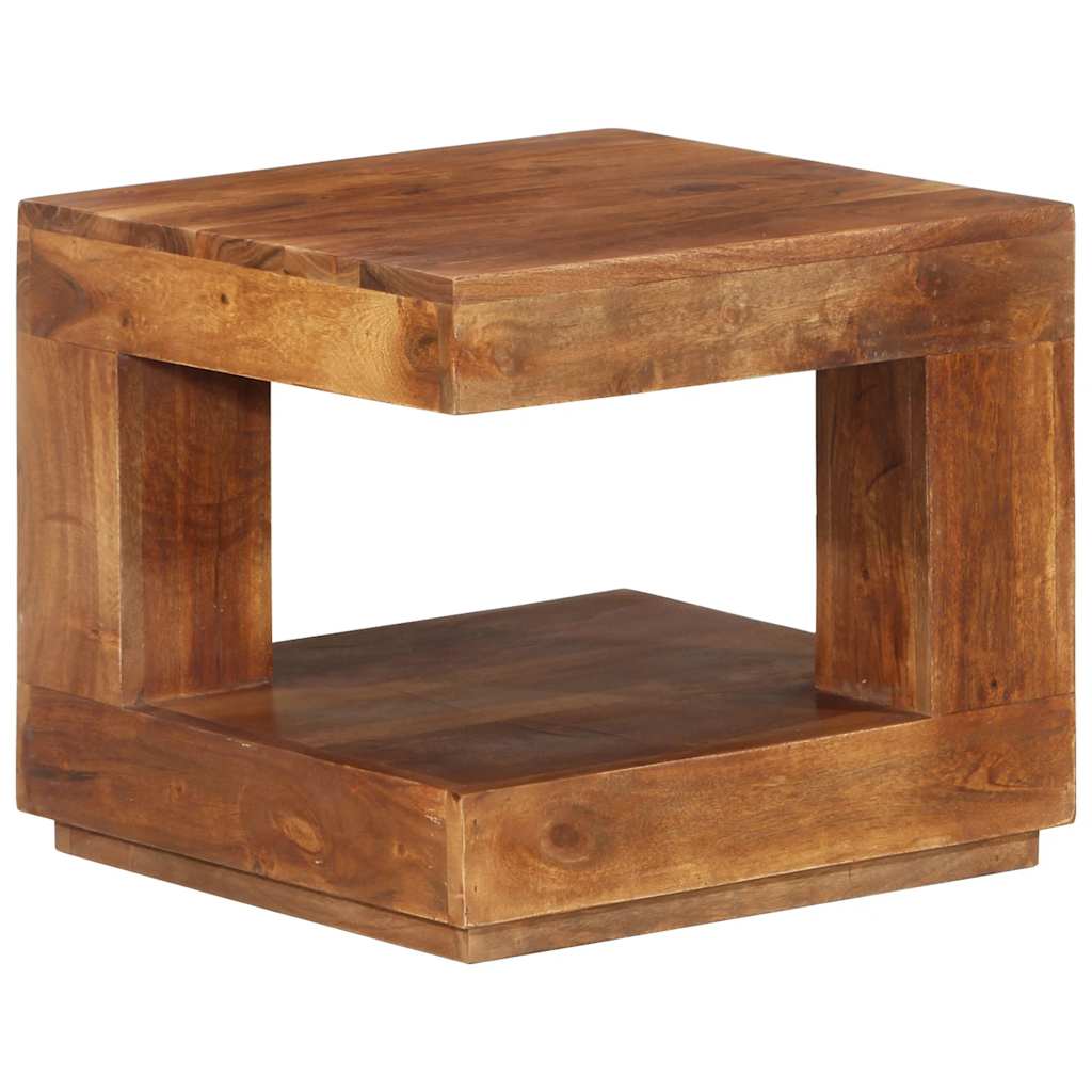 Mesa de centro de madera maciza de acacia 45x45x40 cm