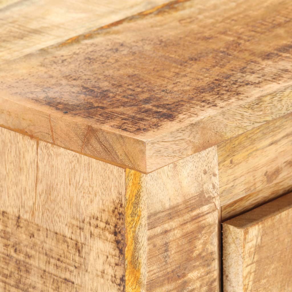 Aparador de madera de mango rugosa 59x33x75 cm