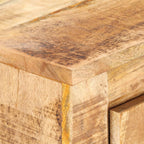 Aparador de madera de mango rugosa 59x33x75 cm