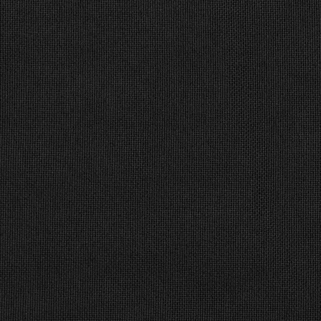 Cortina opaca con ganchos look de lino negro 290x245 cm