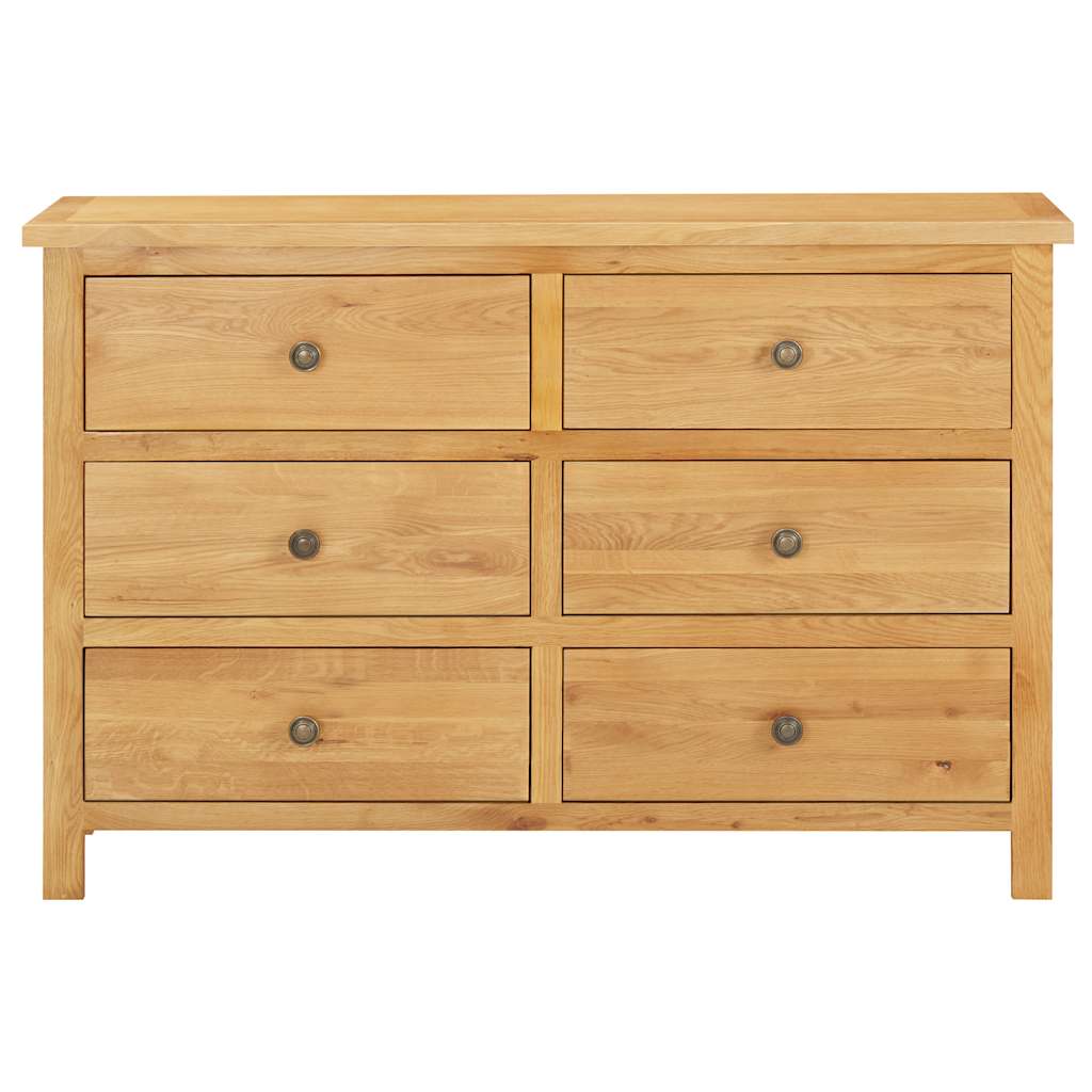Cajonera de madera de roble macizo 105x33,5x73 cm