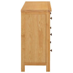Cajonera de madera de roble macizo 105x33,5x73 cm