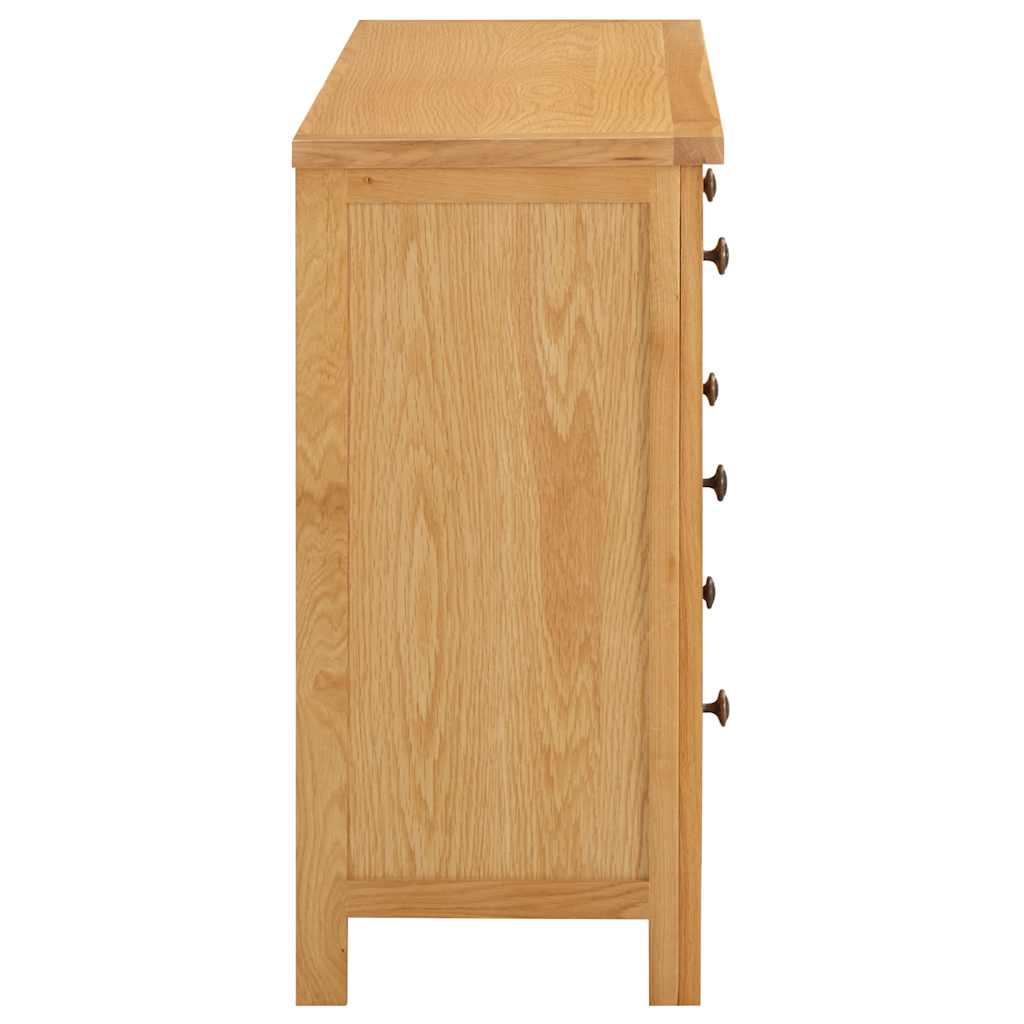 Cajonera de madera de roble macizo 105x33,5x73 cm