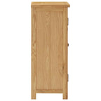 Aparador de madera de roble maciza 45x32x85 cm
