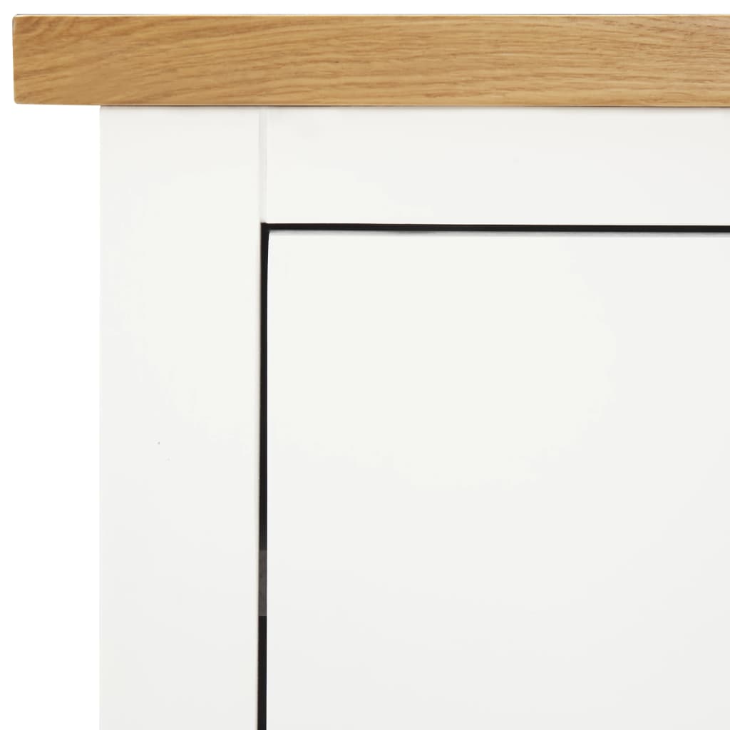 Cajonera de madera de roble macizo 80x35x75 cm