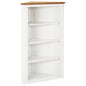 Armario de esquina de madera maciza de roble 59x36x100 cm