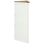 Armario de esquina de madera maciza de roble 59x36x100 cm