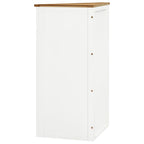 Armario de esquina de madera maciza de roble 59x36x100 cm