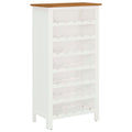 Botellero de madera maciza de roble 56x32x110 cm
