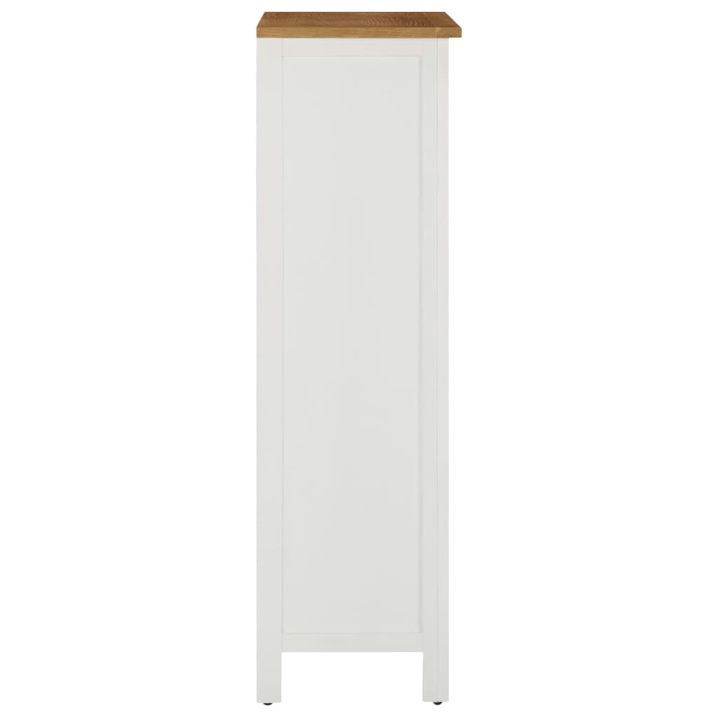 Botellero de madera maciza de roble 56x32x110 cm