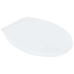 Inodoro sin borde, 7 cm altura extra, cierre suave, cerámica blanca