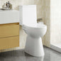 Rimless toilet, 7 cm extra height, soft close, white ceramic
