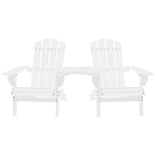 Sillas Adirondack de jardín y mesita madera maciza abeto blanco