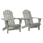 Sillas Adirondack de jardín y mesita madera maciza abeto blanco