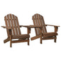 Sillas Adirondack de jardín y mesita madera maciza abeto blanco