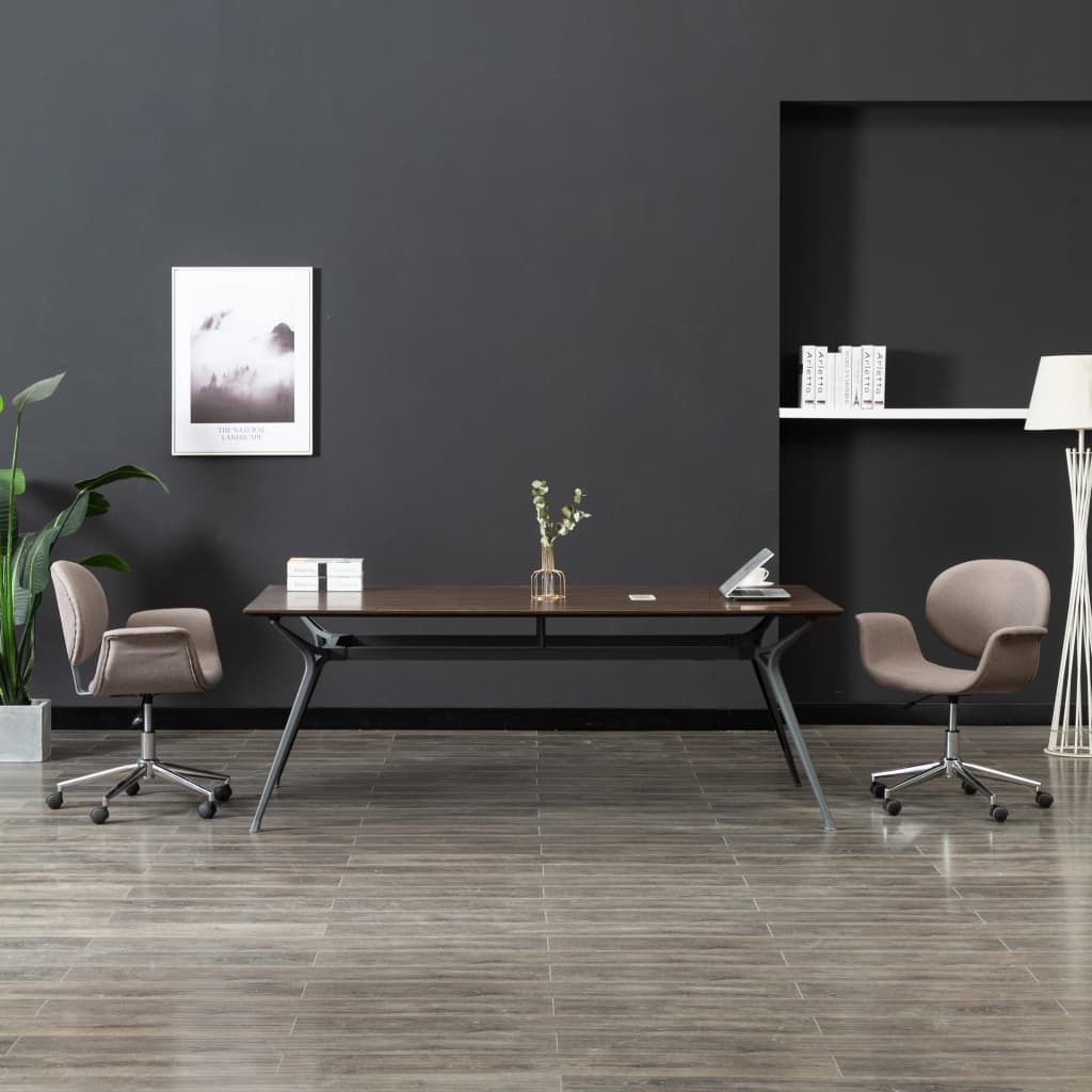 Silla de oficina giratoria de cuero sintético blanco