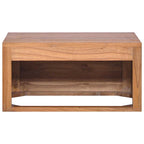 Mueble de baño de pared madera maciza de teca 60x45x30 cm